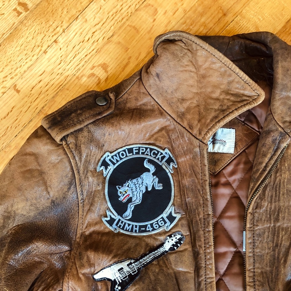 Leather Bomber - As Seen in Back to the Future